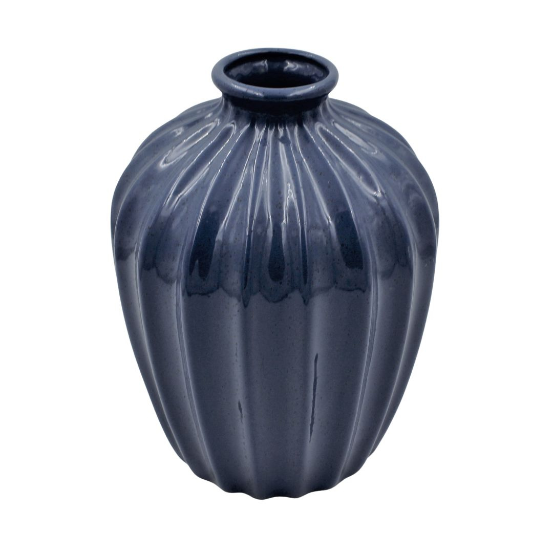 Vază decorativă din porțelan albastră 20x14cm