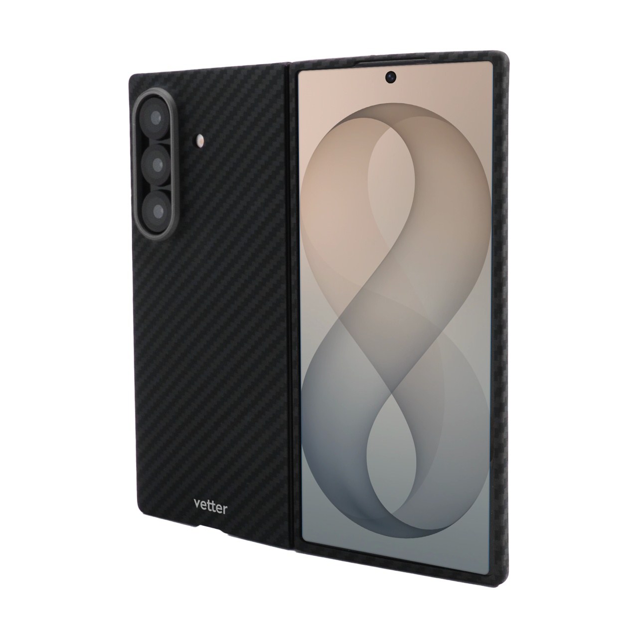 Husa pentru Samsung Galaxy Z Fold 8 Ultra, Clip-On, made from Aramid Fiber, Kevlar, Black