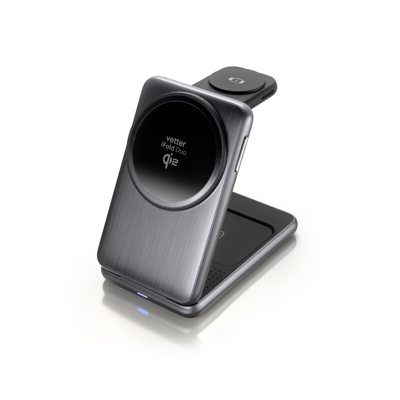 Incarcator Wireless 3 in 1 Vetter iFold Duo - Qi2 15W, MagSafe, Pliabil