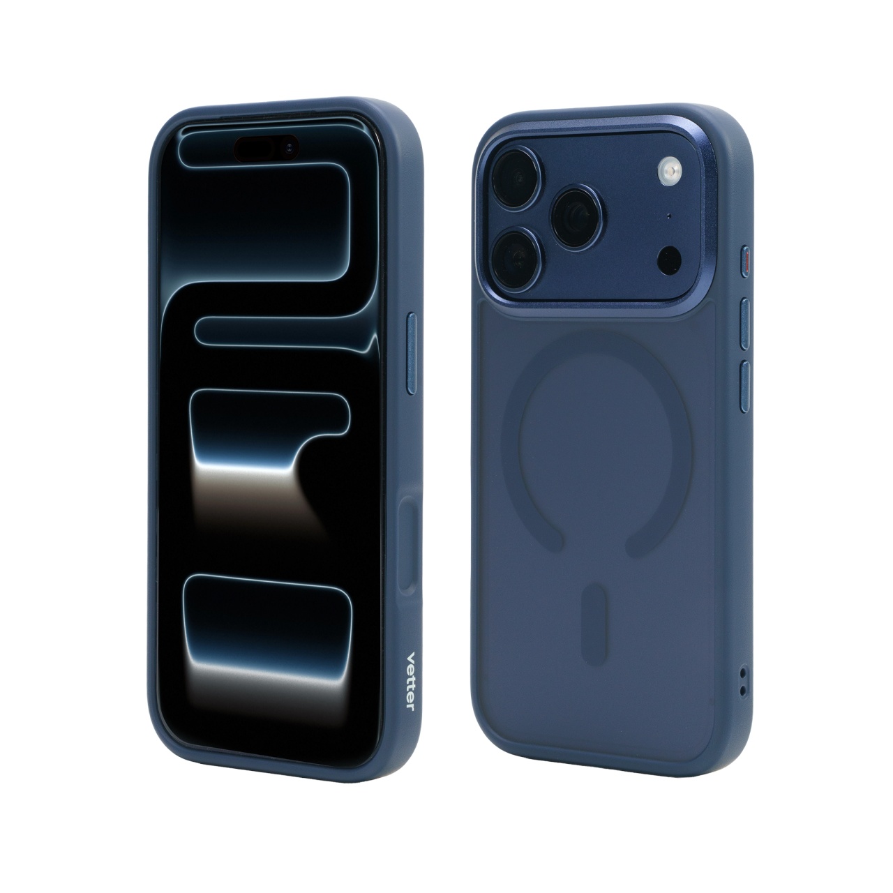 Vetter Husa pentru iPhone 17 Pro, Clip-On Hybrid, Matt, MagSafe Compatible, Blue