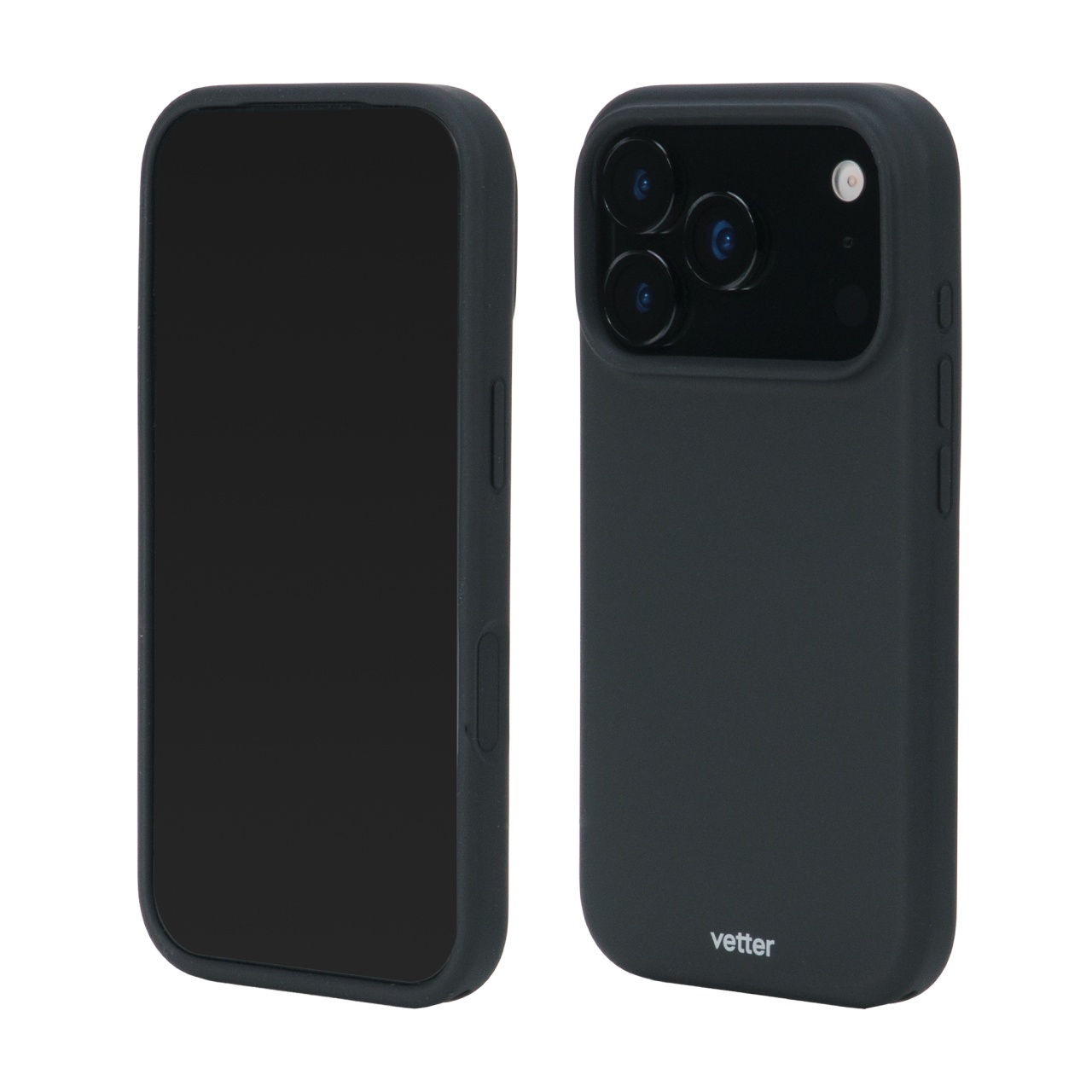 Husa pentru iPhone 18 Pro, 17 pro, Clip-On Soft Touch Silk Series Mag Safe Compatible, Black