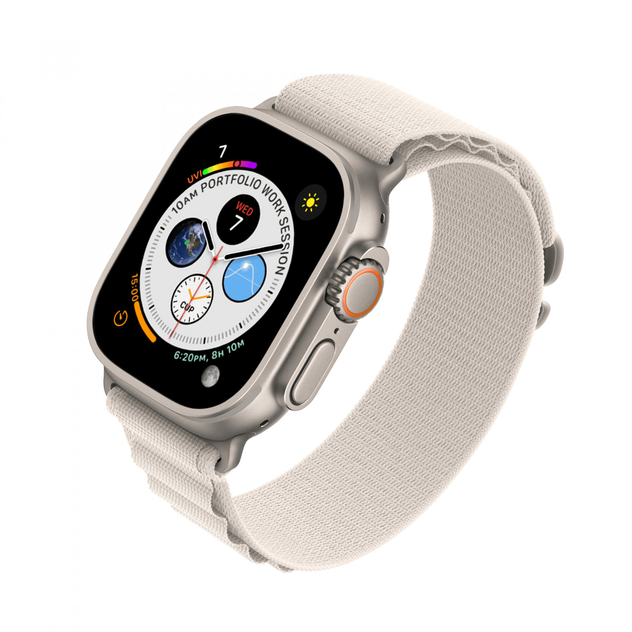 Vetter Curea keepON, Nylon Braided Sport Band for Apple Watch Ultra 3, 2, Ultra 49mm