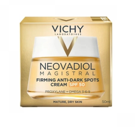 Crema de zi anti-pete pigmentare cu efect de fermitate SPF 50 Neovadiol Magistral, 50 ml, Vichy
