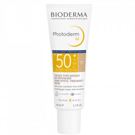 Gel-crema corectoare cu SPF50+ deschis Bioderma Photoderm M, 40 ml (Concentratie: Crema, Gramaj: 40 ml)