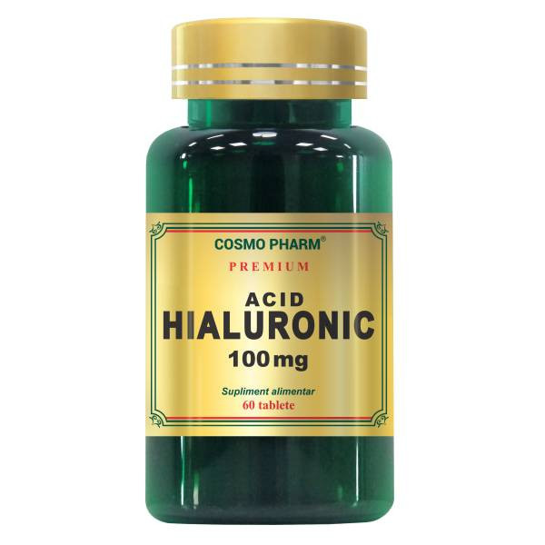 Acid Hialuronic 100 mg Cosmopharm Premium (Concentratie: 100 mg, Ambalaj: 60+30 capsule)