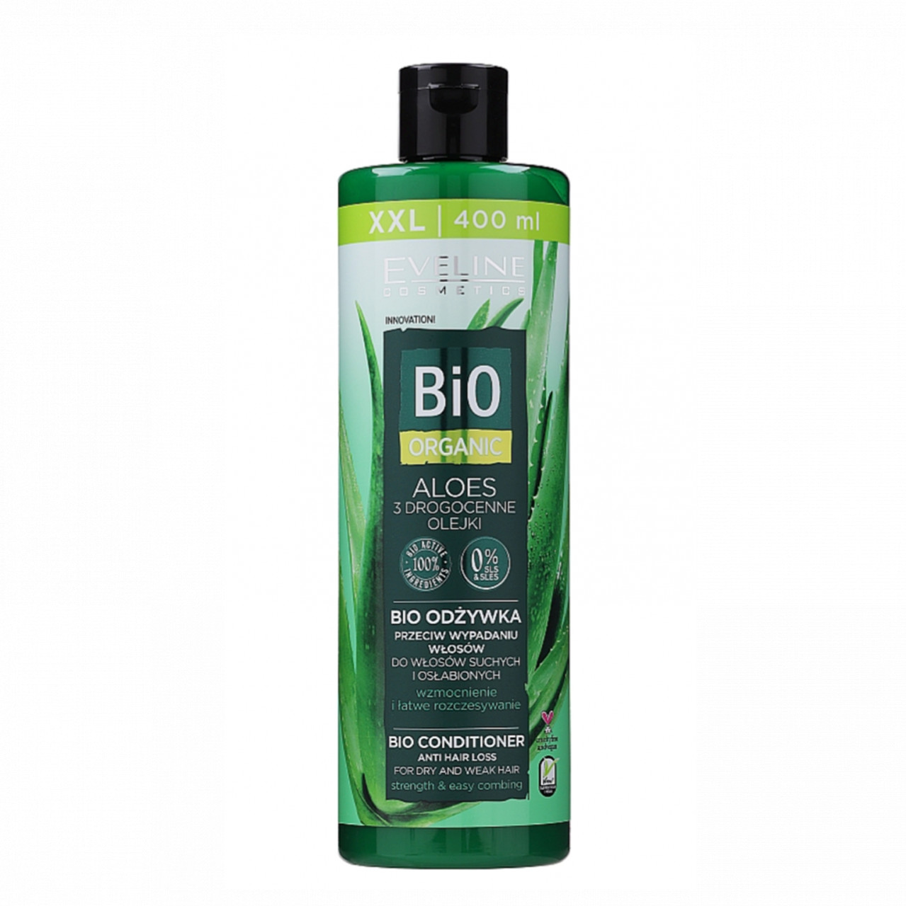 Balsam de par Bio Organic Anti Caderea Parului cu Aloe, Eveline Cosmetics, 400ml (Gramaj: 400 ml)