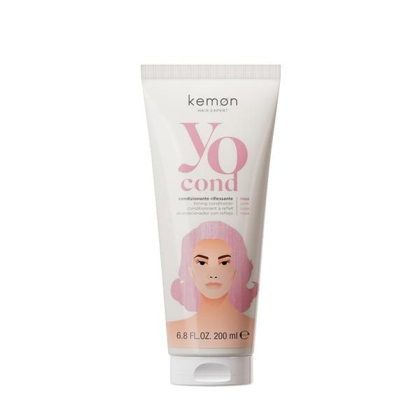 Balsam Nuantator Kemon Yo Cond Rosa, pentru Reflexe Roz Pastel si Stralucire, 200 ml