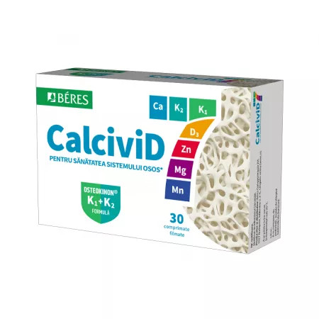 Calcivid, 30 comprimate filmate Beres