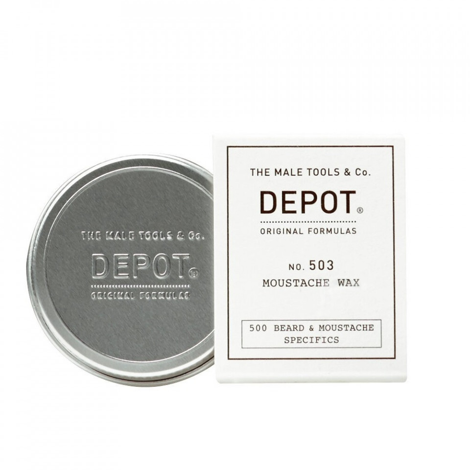 Ceara pentru mustata Depot 500 Beard & Mustache Specifics No. 503 Wax (Concentratie: Ceara, Gramaj: 30 ml)