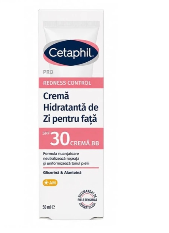 Crem hidratant de zi cu SPF 30 Cetaphil PRO Redness Control (Concentratie: Crema, Gramaj: 50 ml)