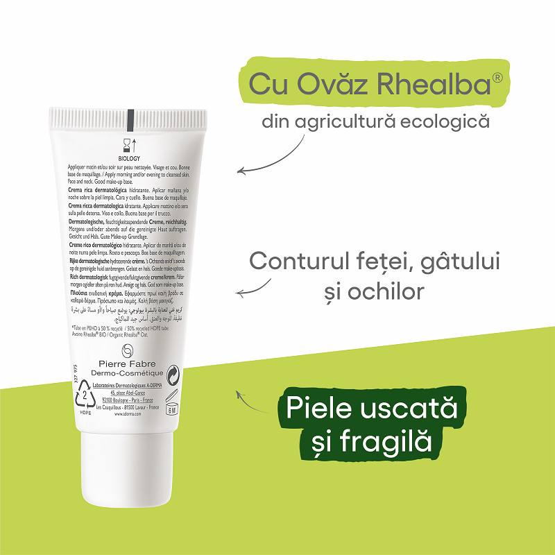Crema hidratanta A-Derma Riche Biology, 40 ml - 1 | YEO
