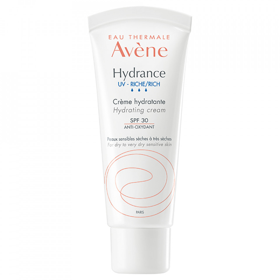 Crema hidratanta pentru ten uscat si foarte uscat SPF 30 Hydrance Riche UV, Avene (Concentratie: Crema pentru fata, Gramaj: 40 ml)