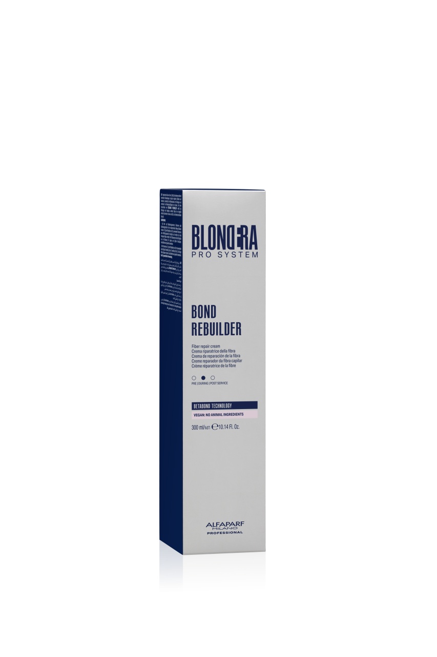 Crema reparatoare pentru par Alfaparf Milano Professional BLONDERA Pro System Bond Rebuilder, 300 ml