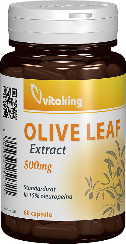 Extract din frunze de maslin Vitaking 60 capsule (Concentratie: 500 mg)