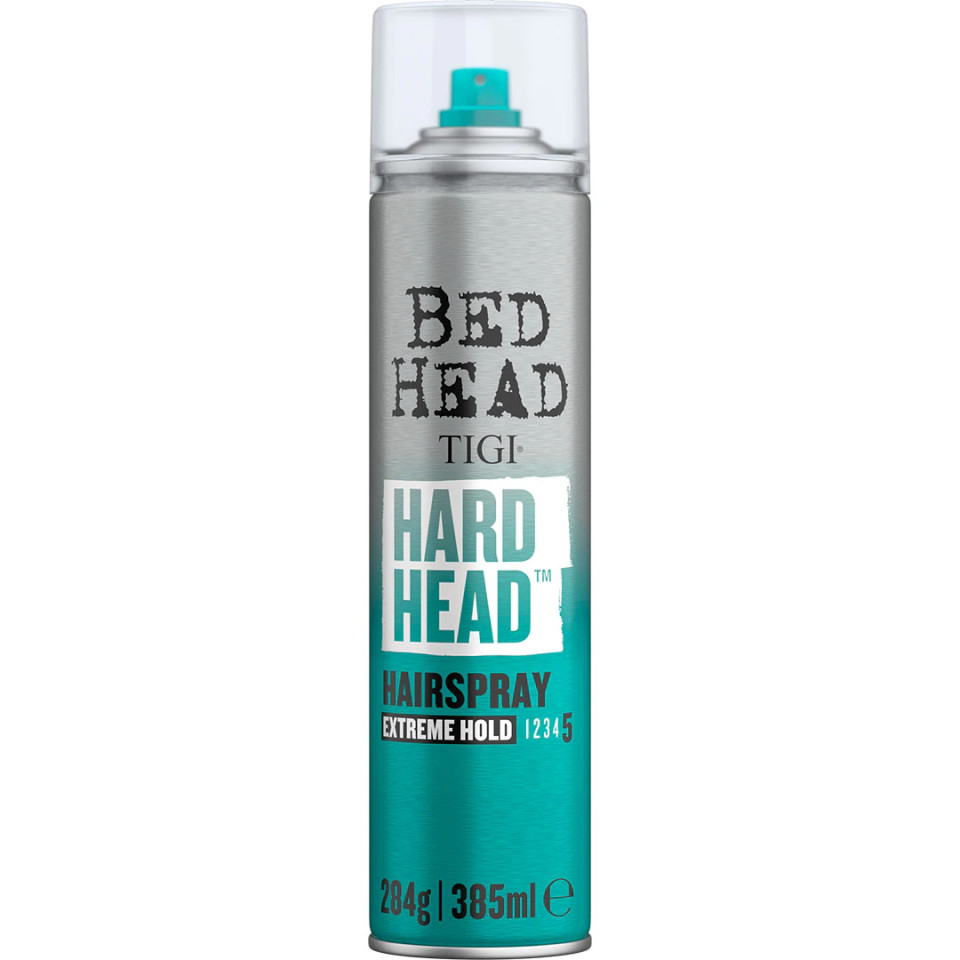 Fixativ De Par Tigi Bed Head Hard Head, 385ml (Gramaj: 100 ml, Concentratie: Spray Fixativ)