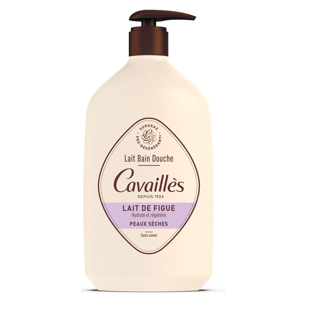 Gel de dus hidratant cu lapte de smochine Roge Cavailles, 1000 ml (Gramaj: 1000 ml)