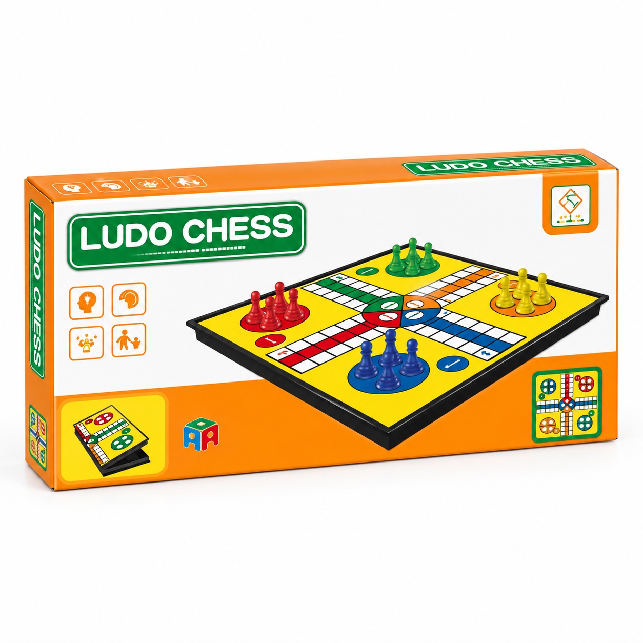 Joc magnetic Ludo Nu te supara, frate, tabla pliabila 33.5 cm, 2-4 jucatori, 3 ani+