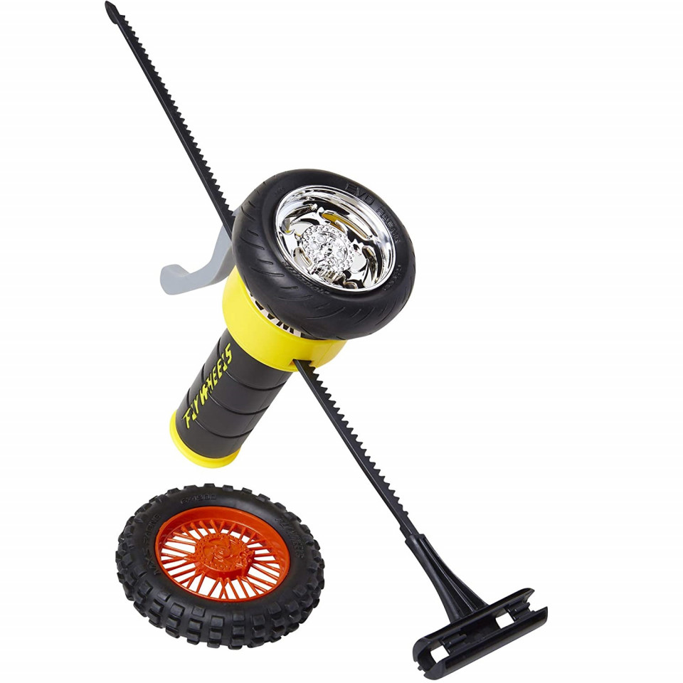 Jucarie Fly Wheels 1 Tyre + Ejector Street Shadow (CULOARE: Rosu)