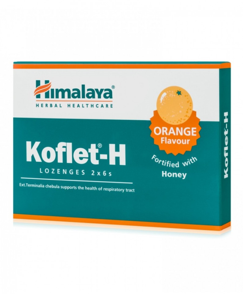 Koflet-H Himalaya Herbal 12 pastile (Aroma: Aroma lamaie, Concentratie: 16.5 mg)