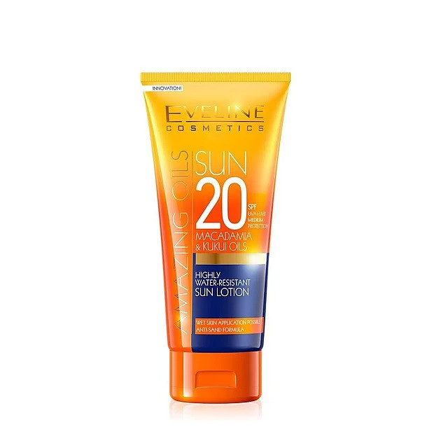 Lapte de plaja, Sun SPF20, Eveline Cosmetics, 200 ml (Concentratie: Crema de corp, Gramaj: 200 ml)