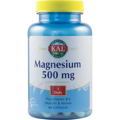 Magnesium 500 mg SECOM KAL 60 capsule (TIP PRODUS: Suplimente alimentare, Concentratie: 500 mg)