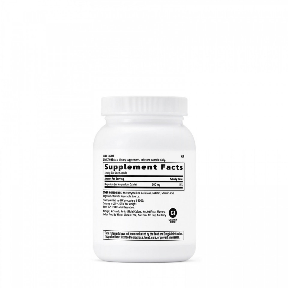 Magneziu 500 mg 120 capsule, GNC - 1 | YEO