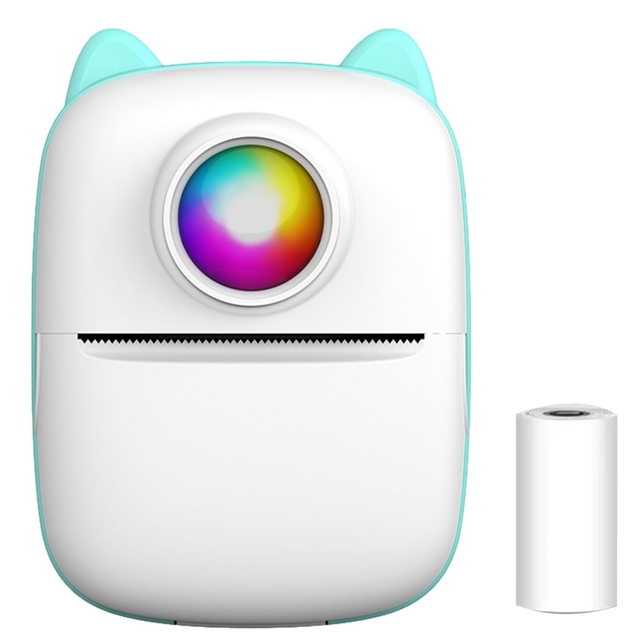 Mini Photo Printer - Imprimanta Termica Bluetooth Portabila cu Baterie 1000mAh, 203 DPI, Printare Instantanee pentru Poze, Stickere si Chitante
