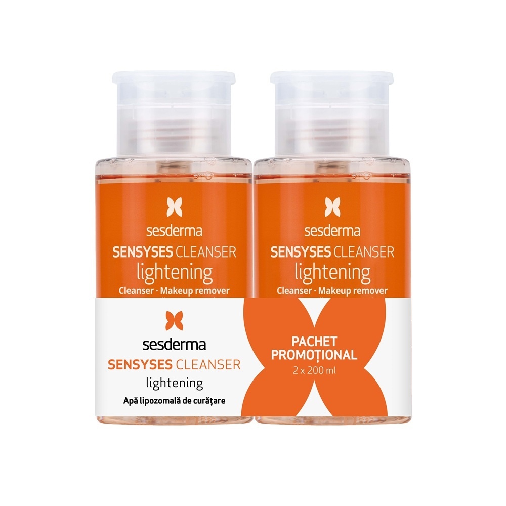 Pachet Lotiune pentru curatarea tenului Sensyses Lightening Sesderma, 2x200ml