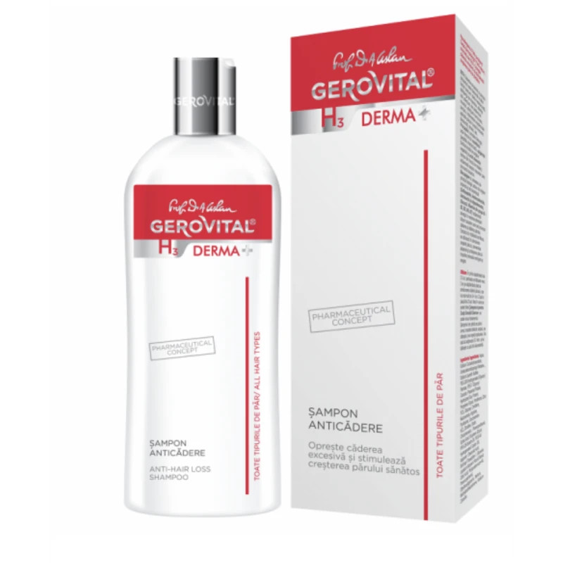 Sampon anticadere Gerovital H3 Derma+ (Concentratie: Sampon, Gramaj: 200 ml)