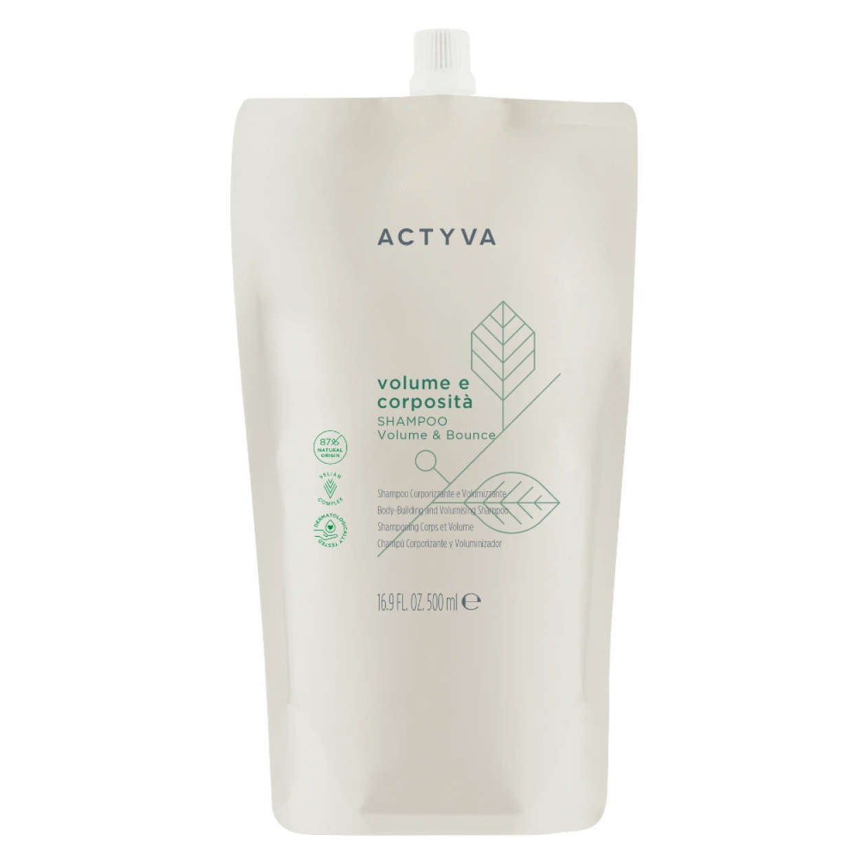 Sampon pentru volum Kemon Actyva Volume e Corposità (Concentratie: Sampon, Gramaj: 500 ml Refill)