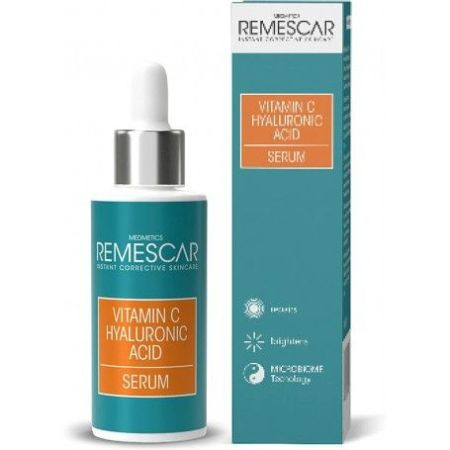 Serum reparator cu Vitamina C si Acid hialuronic Remescar, 30 ml