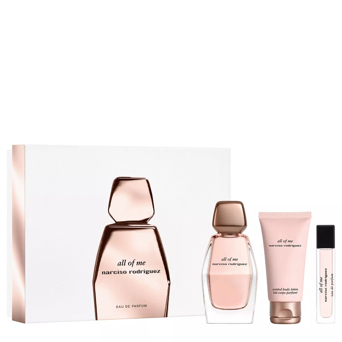 Set cadou All Of Me Narciso Rodriguez, Femei Apa de Parfum 90 ml + Lotiune de corp, 50 ml + mini Apa