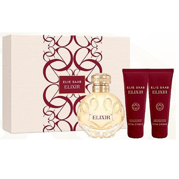 Set cadou Elixir Elie Saab, Apa de Parfum, Femei, 100ml + Lotiune de corp 75 ml + Gel de dus 75 ml