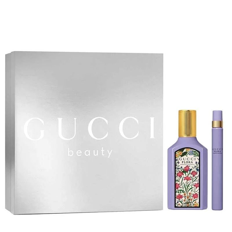 Set cadou Gucci Flora Gorgeous Magnolia, Femei, Apa de parfum, 50 ml + 10 ml