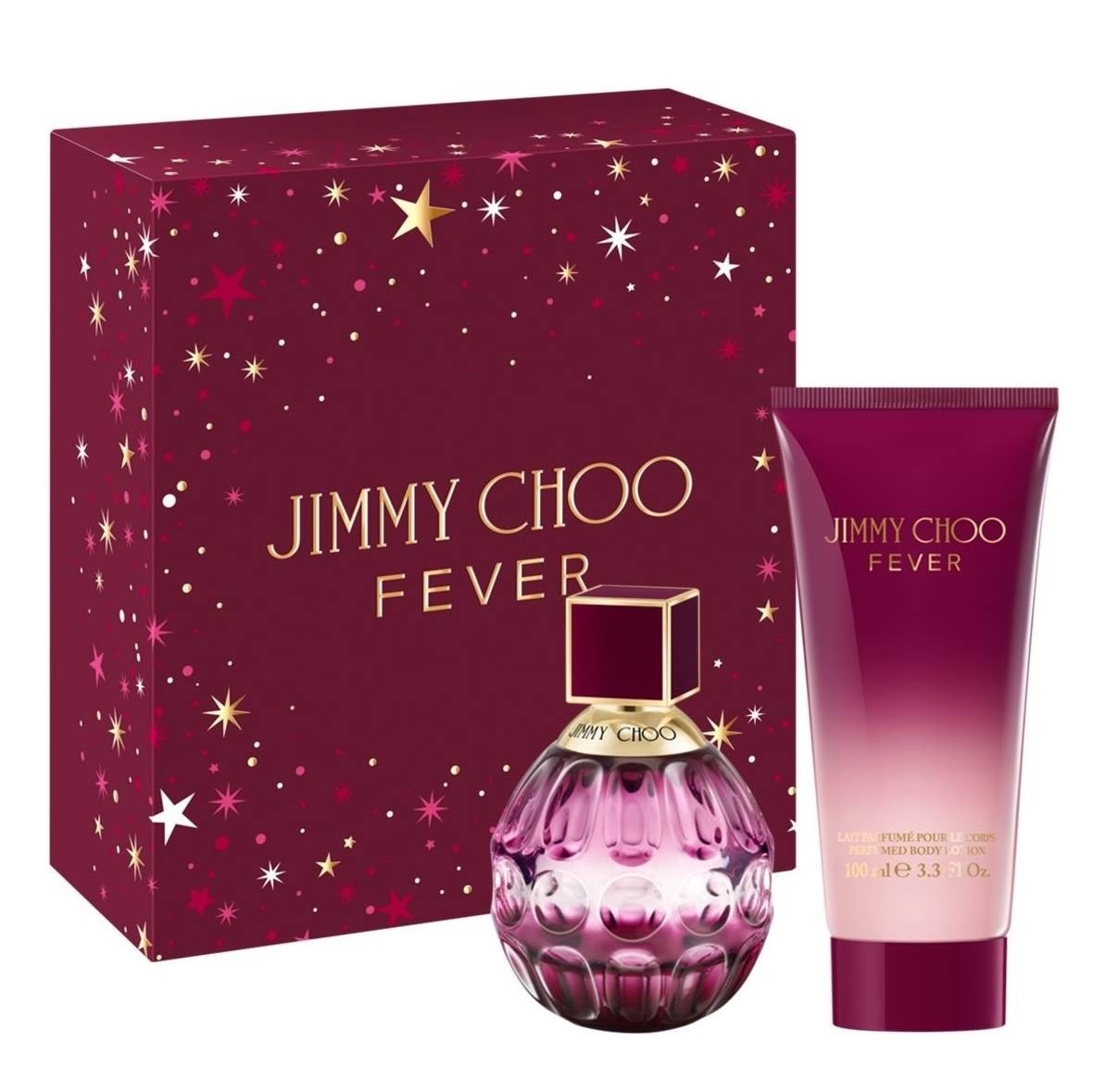 Set cadou Jimmy Choo Fever, Femei, Apa de Parfum, 60 ml + Lotiune de corp, 100 ml