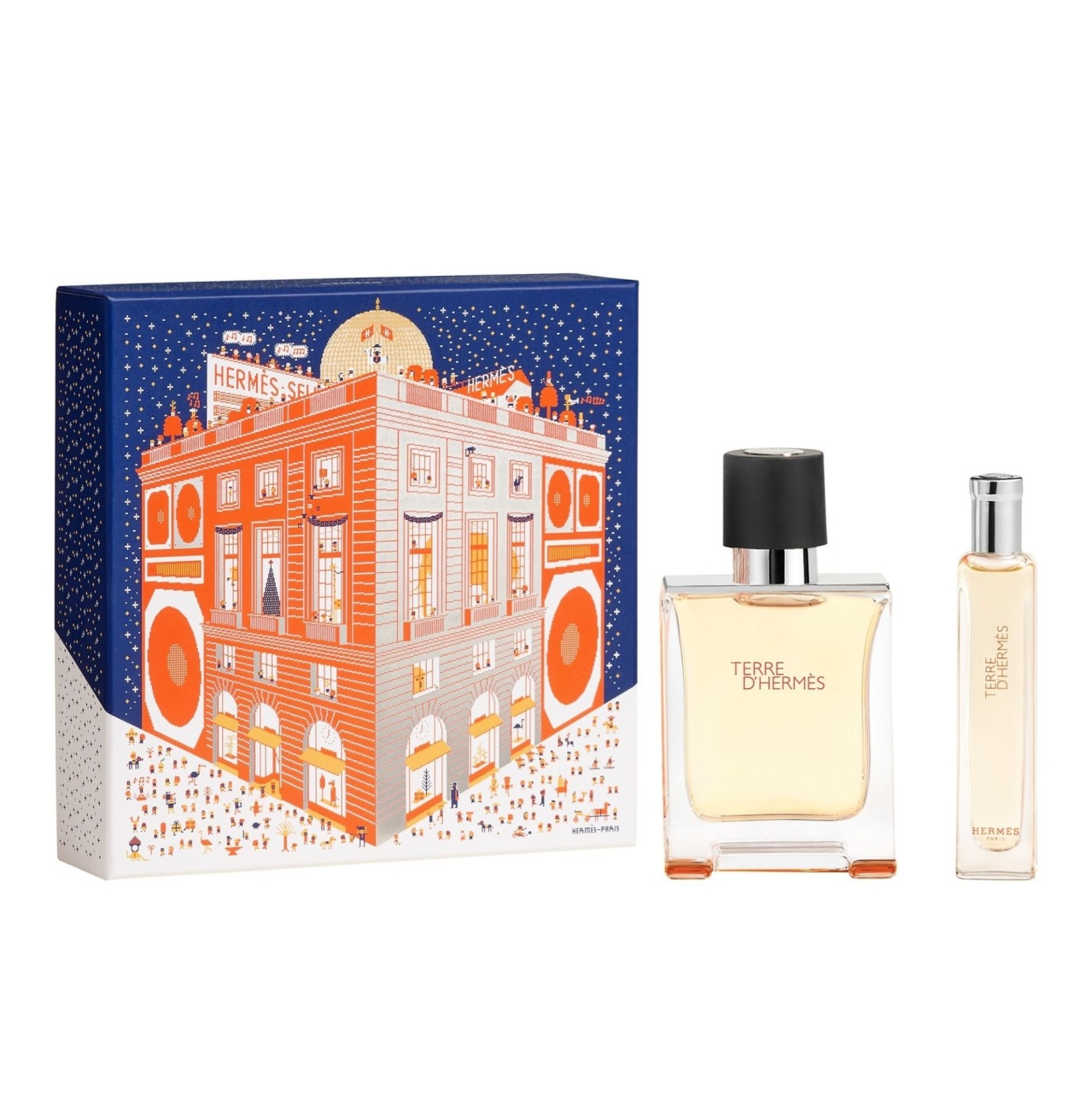 Set cadou Terre D'Hermes Parfum, Barbati, Parfum Pur, 75 ml + 15 ml
