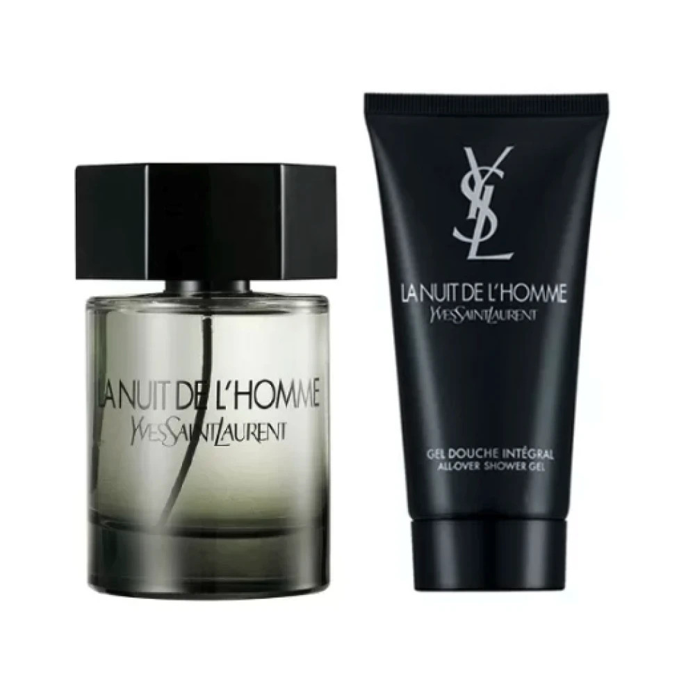 Set Cadou Yves Saint Laurent La Nuit de L\'Homme, Apa de Toalera, 100 ml + Gel de dus, 100 ml