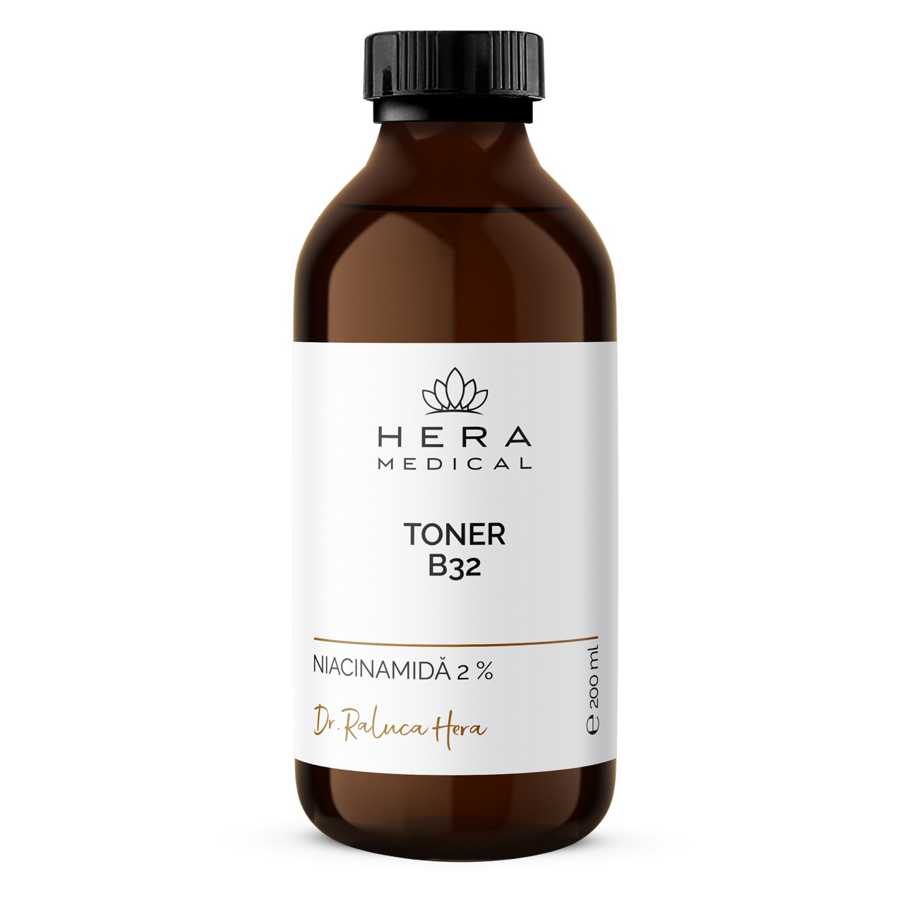 Toner facial purifiant B32 cu niacinamida 2%, Hera Medical, 200 ml (Gramaj: 200 ml)