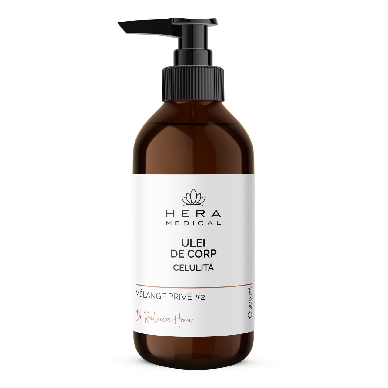 Ulei de corp conturant pentru aspectul celulitei BODY OIL | MÉLANGE PRIVÉ #2, Hera Medical (Gramaj: 200 ml)