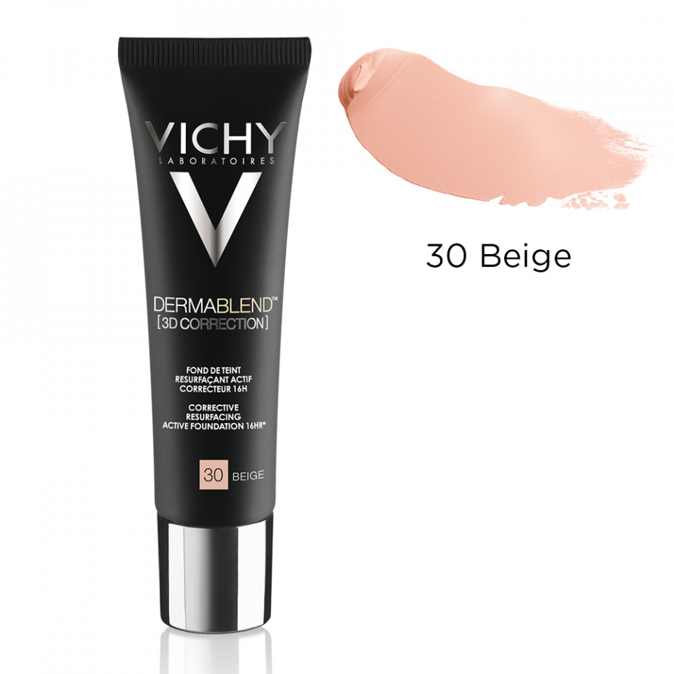 Vichy DermaBlend 3D Correction Fond de ten corector cu actiune de nivelare 16h SPF25 (Concentratie: 