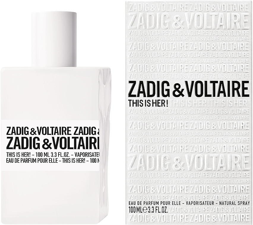 Zadig & Voltaire This Is Her! Apa de Parfum, Femei (Concentratie: Apa de Parfum, Gramaj: 100 ml)