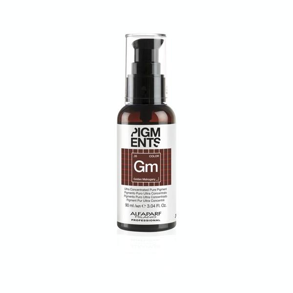 Alfaparf Milano Pigments Golden Mahogany .35 GM, Pigment Pur Ultraconcentrat Mahon Auriu, 90 ml