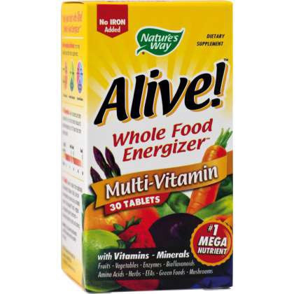 Alive! Multivitamine si Minerale SECOM Nature\'s Way 30 tablete (Concentratie: 1100 mg)