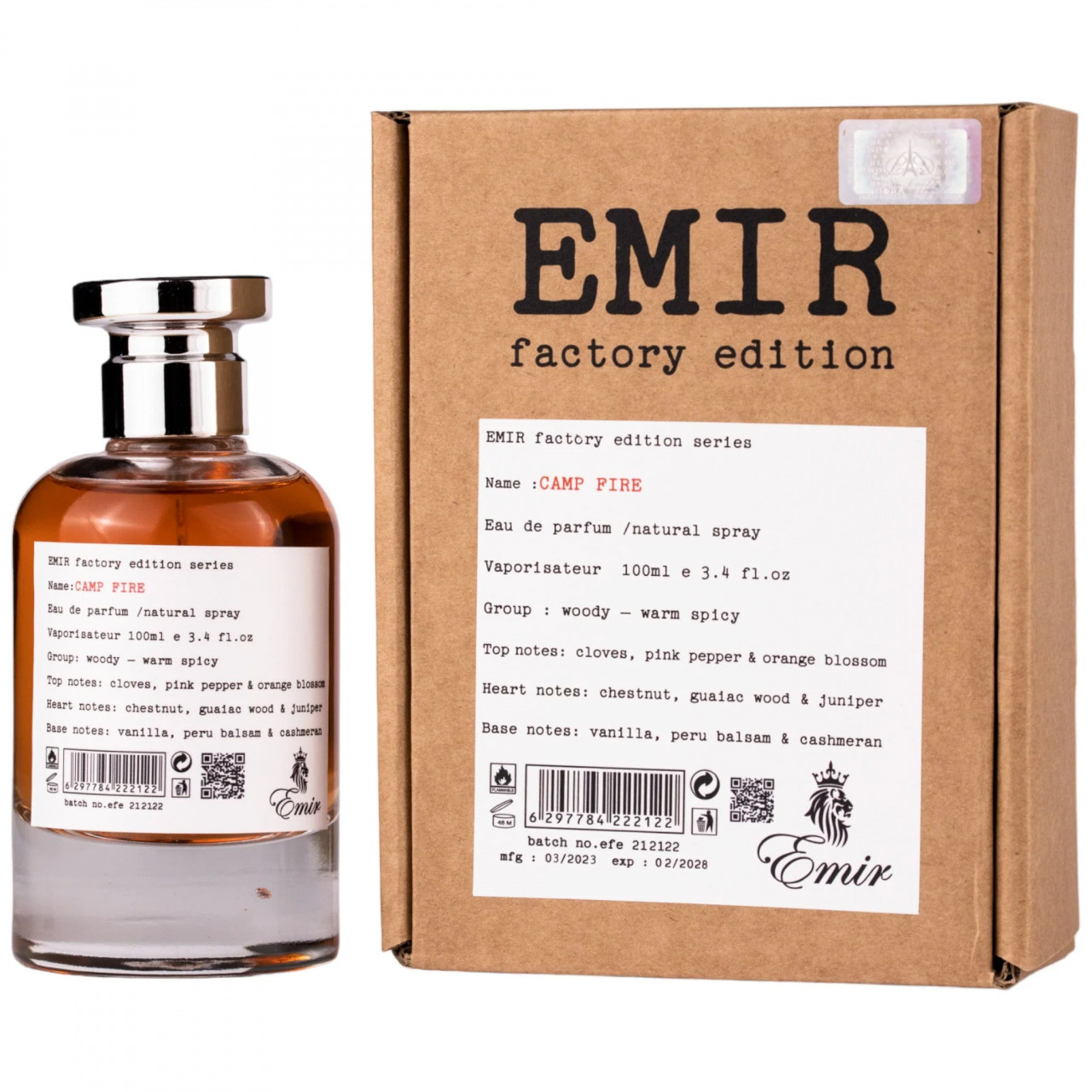 Camp Fire Factory Edition Emir Paris Corner, Apa de Parfum, Unisex, 100 ml (Gramaj: 100 ml)