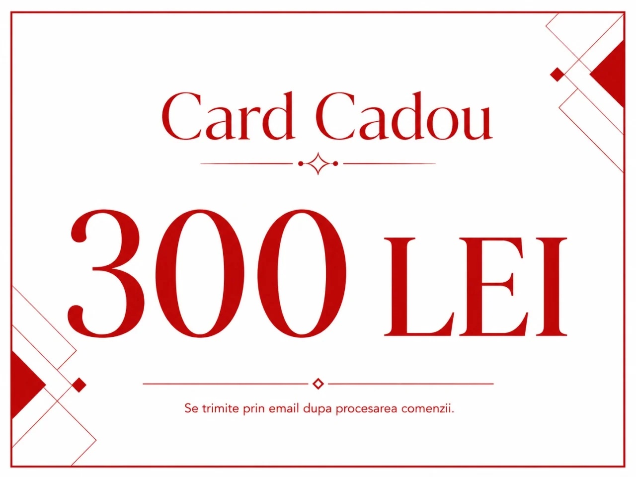 Card Cadou Electronic Hiris 300 Lei - Parfumuri si Cosmetice Premium