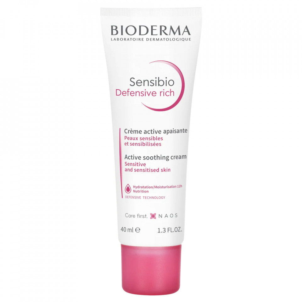 Crema calmanta Sensibio Defensive Rich, Bioderma (Concentratie: Crema pentru fata, Gramaj: 40 ml)