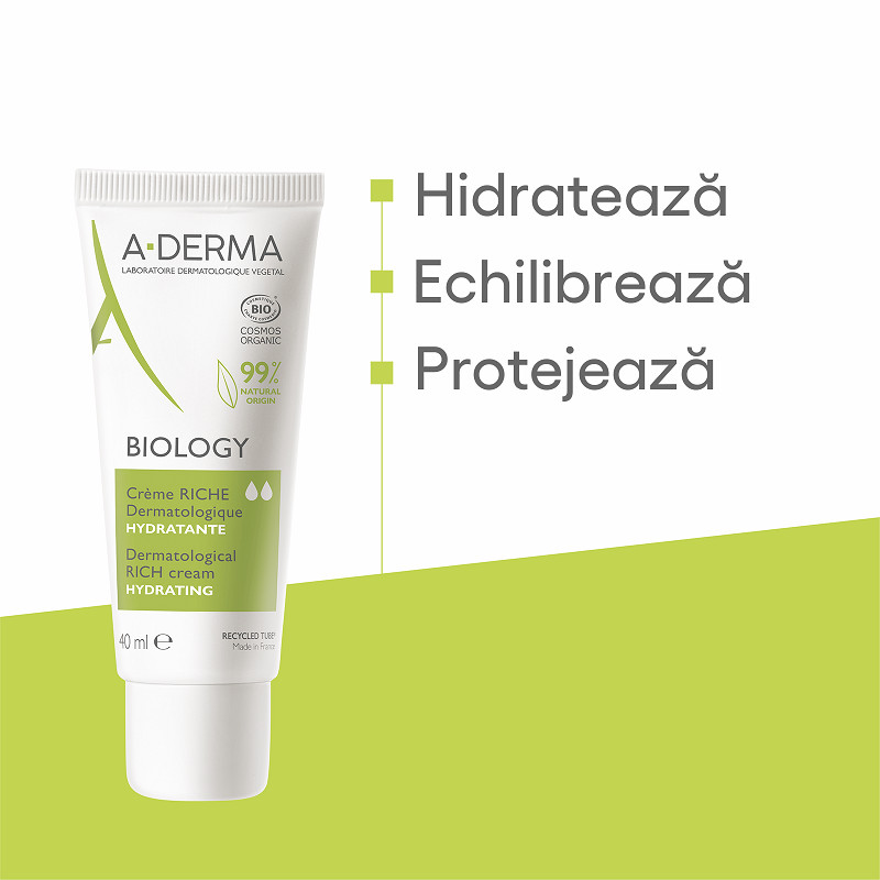 Crema hidratanta A-Derma Riche Biology, 40 ml - 2 | YEO