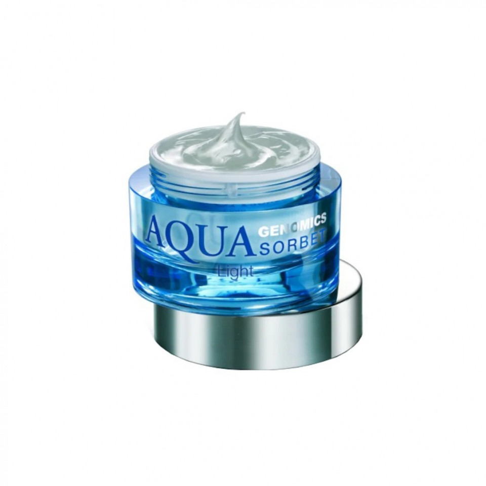 Crema Hidratanta Pentru Fata si Gat Dimineata si Seara, Bruno Vassari, Aqua Genomics Sorbet, Glicerina, 50 ml
