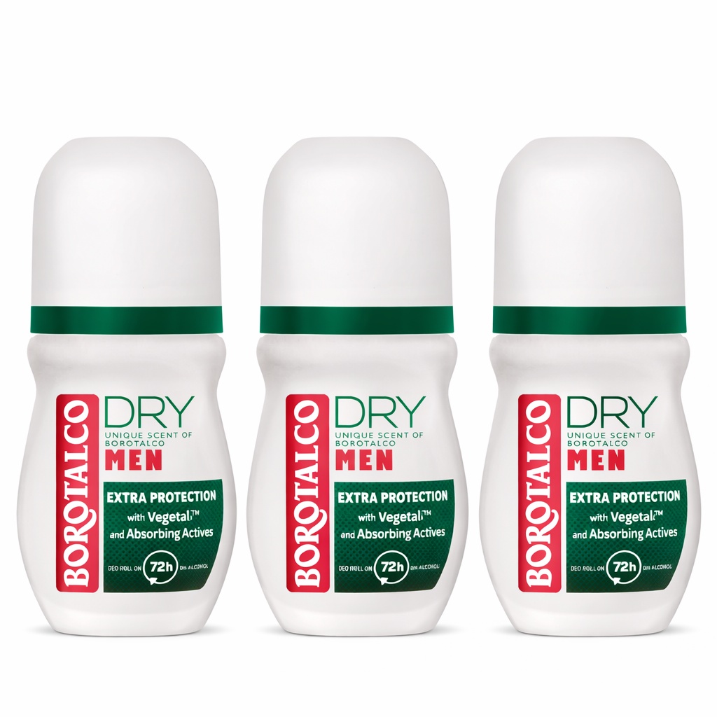 Deodorant Roll-on Borotalco Men Original, 50 ml (Gramaj: 3 x 50 ml)