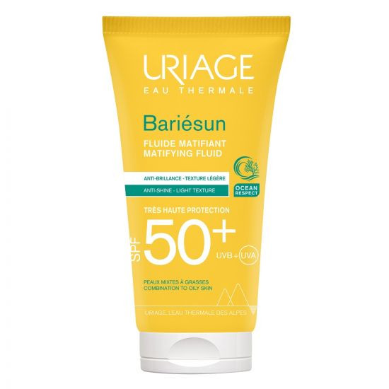 Fluid hidratant cu SPF 50+ Uriage Bariesun Mat, 50 ml